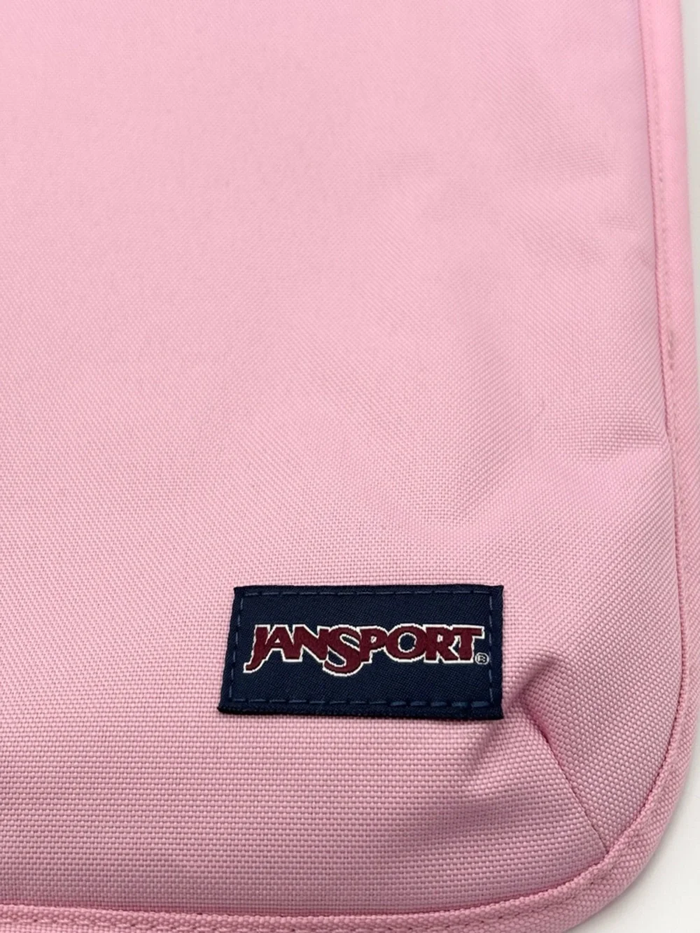 Jansport Pink Sleeve with Navy Logo‎ Patch